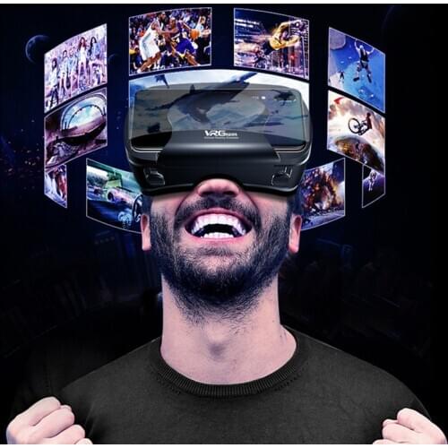 Original VR Virtual Reality 3D Glasses Box Stereo VR Google Cardboard Headset Helmet for Smartphone,Bluetooth Rocker