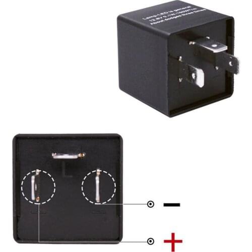 Adjustable Frequency Flashers Car Motorcycle Universal Waterproof Relay With LED Turn Signal Light