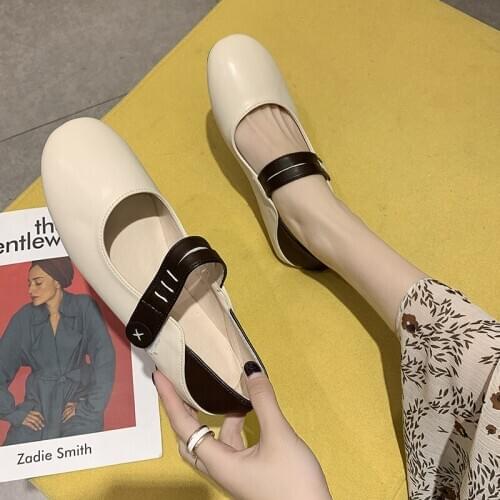 2020 Spring Comfortable Ballet Flats Women Loafers Flats Shoes Women Casual Shoes Buckle Slip on Boat Shoes Female Shoe U19-21