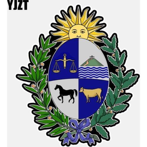 YJZT 11.4CM*13CM Personality URUGUAY COAT OF ARMS Motorcycle Creative Car Sticker Decal 6-2976