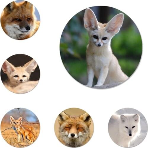 Animal Fennec Fox Icons Pins Badge Decoration Brooches Metal Badges For Clothes Backpack Decoration