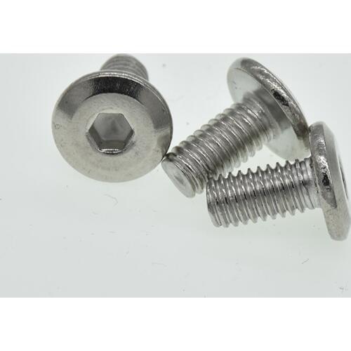 10/5PCS M6 M8*(12/16/20/25/30/35) 304 Stainless Steel Flat Head with Hex Head Screws / Furniture Bolt