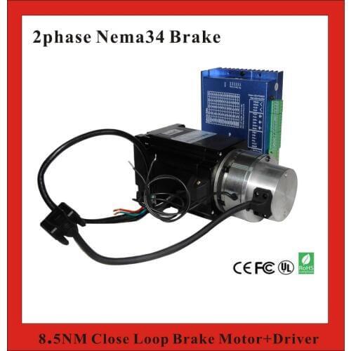 2 phase 8.5N.m Closed Loop Stepper Servo Motor Driver Kit 86J18118EC-SC-1000+2HSS86H CNC Machine Motor Driver