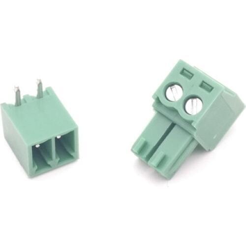 50pair 3.81mm Pitch 2 Pin Angle Screw Pluggable Terminal Block Plug Connector