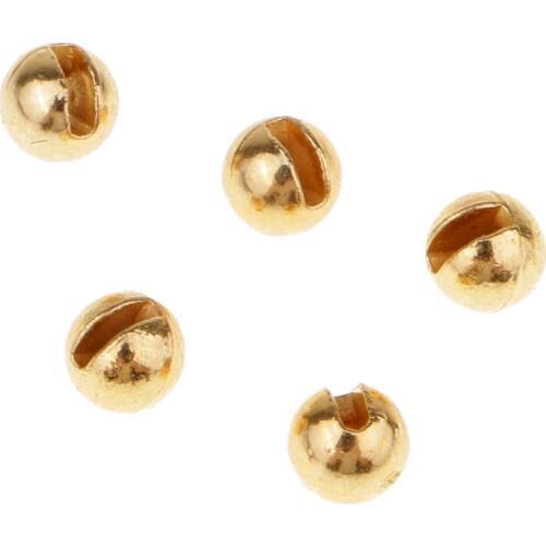 50pcs Fly Tying Slotted Tungsten Beads Heavy Deep Nymphs Head Beads 2 Types Senuelos de pesca Leurres de peche