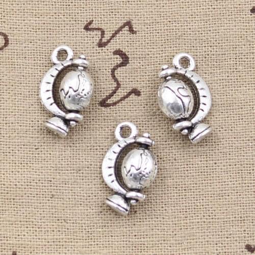 8pcs Charms Tellurian Globe 17x12mm Antique Making Pendant fit,Vintage Tibetan Bronze Silver color,DIY Handmade Jewelry