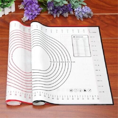 Non-Stick Silicone Baking Mat Pad Sheet Pastry Tools Rolling Dough Mat Kneading Bakeware Liner Heat Resistance Pizza Cookie Maca