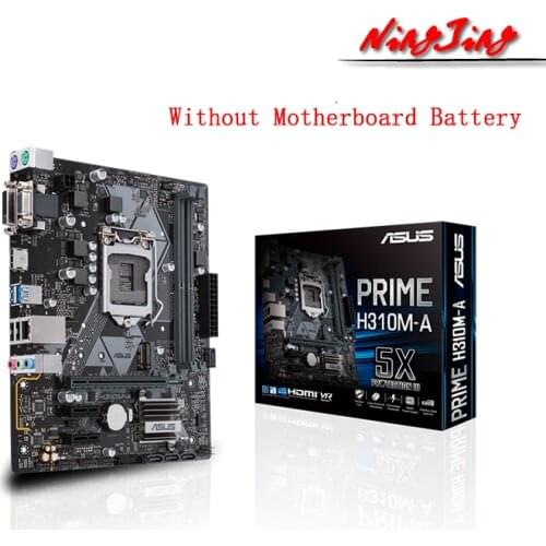 ASUS PRIME H310M-A R2.0 mATX Intel H310 M.2 DDR4 2666MHz USB 3.1 Ge New 32G Double Channel Support 8 9 gen 1151 CPU Motherboard