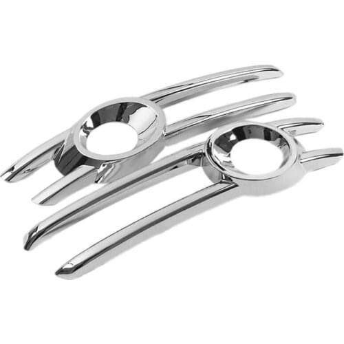 Car Front Fog Light Lamp Frame ABS Chrome Decoration Cover Trim 2Pcs for- Q3 2013 2014 2015