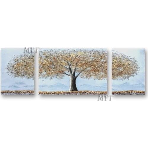 Free Shipping Hot Sale Hand Painted Modern Oil Paintings Wall Decor Tree Landscape For Room Decor Painting On Canvas Unframed
