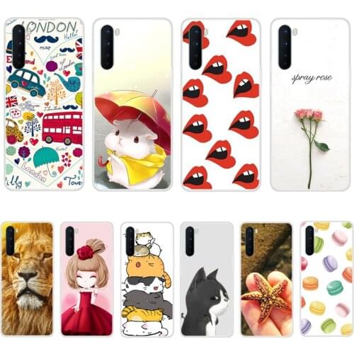 Case For Oneplus Nord Phone Cover Back Fitness Silicone Bumper Softness TPU With Colorful Printing