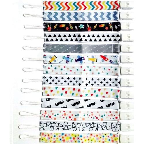 Baby Pacifier Clip Chain Ribbon Holder Chupetas Soother Pacifier Clips Leash Strap Nipple Holder For Infant Feeding