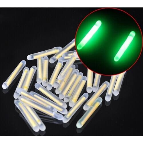 20pcs Fishing Fluorescent Lightstick Floating Luminous Stick for Night Fishing B99