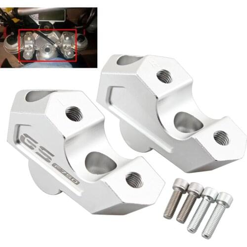 Motorcycle Handle Bar Riser Clamp Extend Handlebar Adapter Mount For BMW F750GS 2018-2019 Handlebar Risers Clamp Adapter