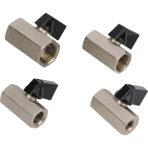 Garden irrigation 1/8" 1/4" 3/8" 1/2" Female Thread Mini Brass Ball Valve BSP Thread Air Compressor Valve switch control valve