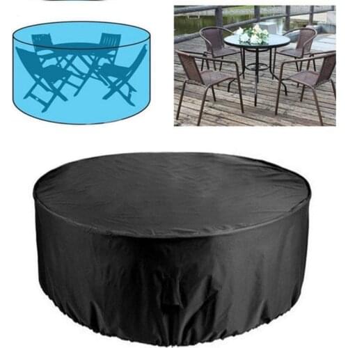 Table Chair Set Dust Cover Outdoor Garden Patio Large Round Waterproof Furniture Protector