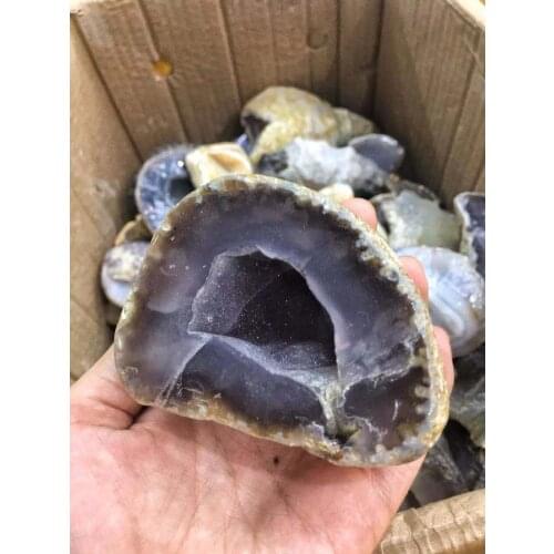 Natural agate crystal specimens, agate crystal caves, household furnishings and collectibles