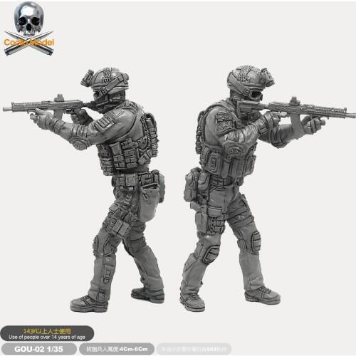 1/35 Resin Soldier Of Russian Special Forces Resin Figure Model Gou-02