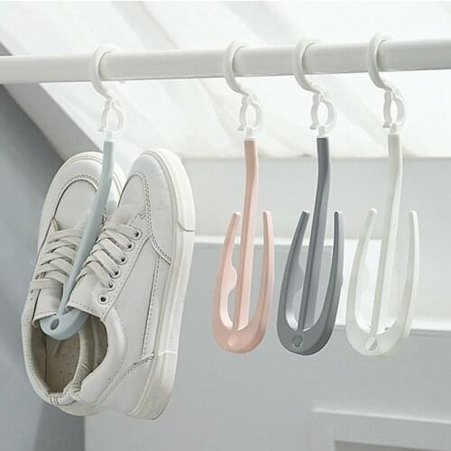 Balcony Shoe Rack Hook Bedroom Stackable Drying Shoes Artifact Multifunctional Home Outdoor Windproof Hanger Daily Supplies
