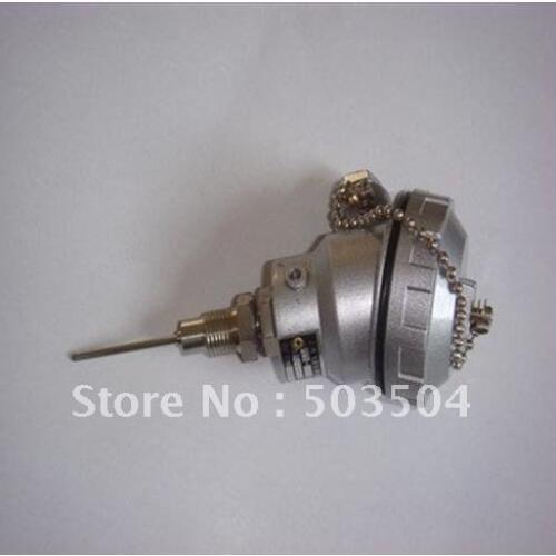 K type sheathed thermocouple ,Alluminum thermocouple head, 0-1000C, Class I,Armored thermocouple