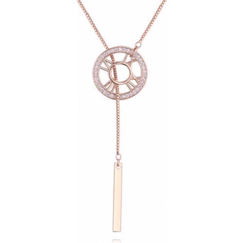 TONGKWOK Element New Sale Hot Fashion Jewelry Pendant Necklace ,Zircon Necklace Crystal Circular and arrows #130976