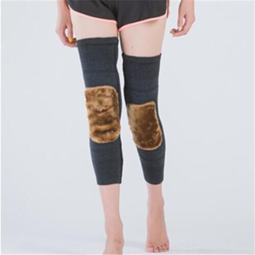 Lady Cool Warm Stretch Knee Pads Sock Hipster Fashion Cashmere Women Leg Warmer 2020 Winter Sport Street Basic Socks Leopard