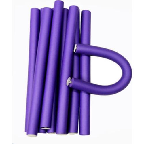 10 Pcs Simple Soft Foam Hair Curler Roller Curler Makers Bendy Twist Curls Styling Hair Bendy Rollers DIY Magic Hair Curlers