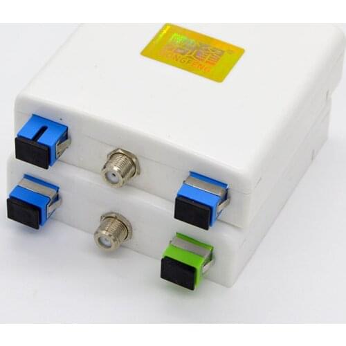 10pcs FTTH Passive CATV Optical Receiver Network Integrated Transmission WDM Wavelength Division Multiplexer Free ShippingBrazil