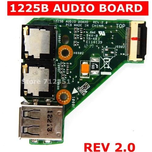 1225B AUDIO BOARD REV 2.0 For ASUS EeePC 1225 1225B 1225C Laptop Audio USB IO Board Interface Board Sound Card Reader Board
