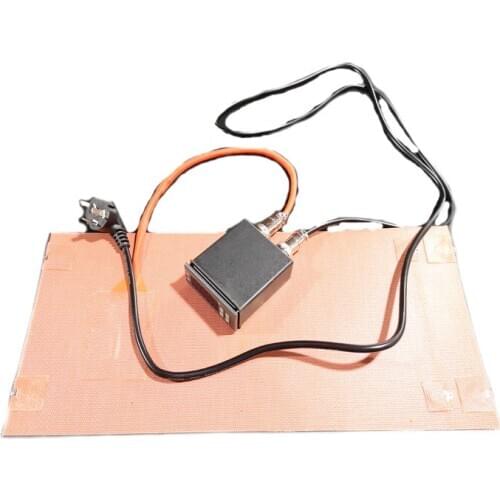 151*1265*1.5mm 220V 669W Silicone Gas Tank Heater Digital Thermostat on Wire 1800mm Lead Wire