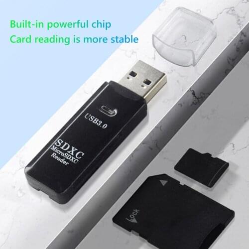 Memory Cardreader SD TF Smart Cardreader Adapter 2 in 1 TF Card Reader USB 3.0 Card Reader Adapter Drive Free for PC Flash
