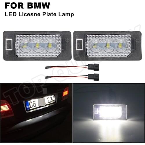 2X For BMW E70 E82 E84 F22 F45 E46 E90 E91 E92 E93 F30 F31 F34 F32 F36 F33 E39 E60 E61 F10 F11 LED License Number Plate Lights