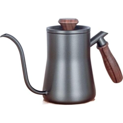 550ml Stainless Steel Long Narrow Spout Coffee Pot Gooseneck Kettle Hand Drip Kettle Pour Over Coffee with Lid Thermometer