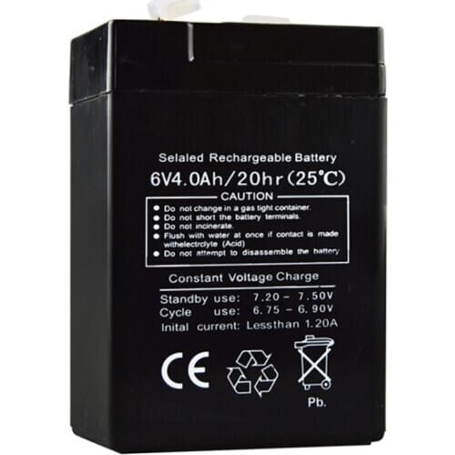 6V 4AH Battery 6V4AH for Children Electric Toy Car Baby Carrier UPS Desk LED Light Lead-acid Storage Accumulator Rechargeable