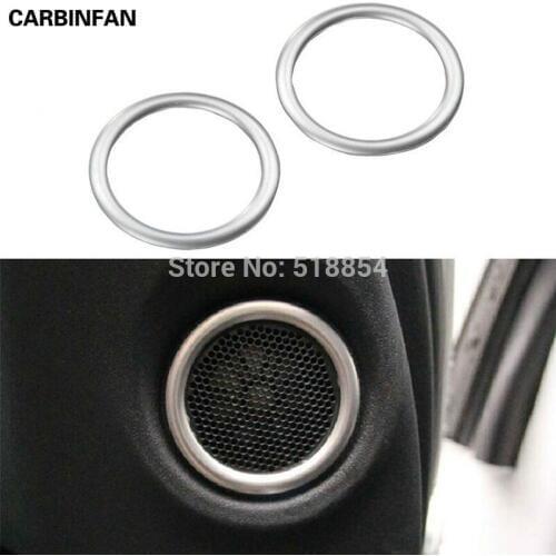 ACCESSORIES FIT FOR 2011 - 2015 LAND ROVER FREELANDER 2 LR2 CHROME A PILLAR DOOR STEREO SPEAKER COVER TRIM RING ACCENT 2PCS/SET
