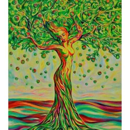 5D DIY Diamond Painting Landscape Painting Portrait Tree Picture Square Round Diamond Cross Stitch Home Decoration Crafts WG2884