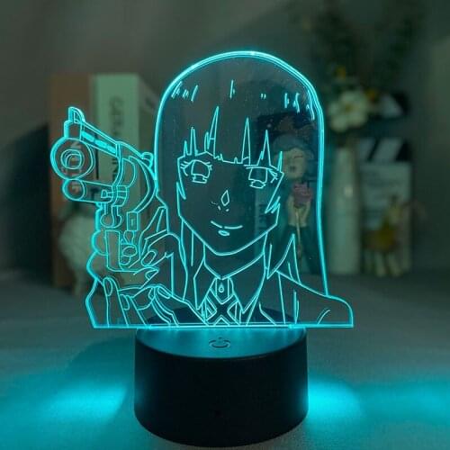 Anime Lamp Kakegurui Gift for Bedroom Decor Colorful Nightlight for Bedroom Decor Nightlight Birthday Gift Cute Anime 3d Lamp