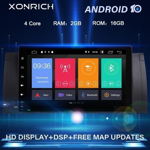 1 Din Android 10 Car NO DVD Player For BMW X5 E53 BMW E39 5 Series multimedia GPS stereo Radio Audio navigation head unit DSP2G