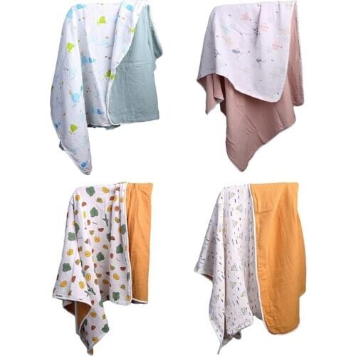 Four-layer Gauze Crepe Blanket Tassel Wind Baby Blanket Children Bath Towel