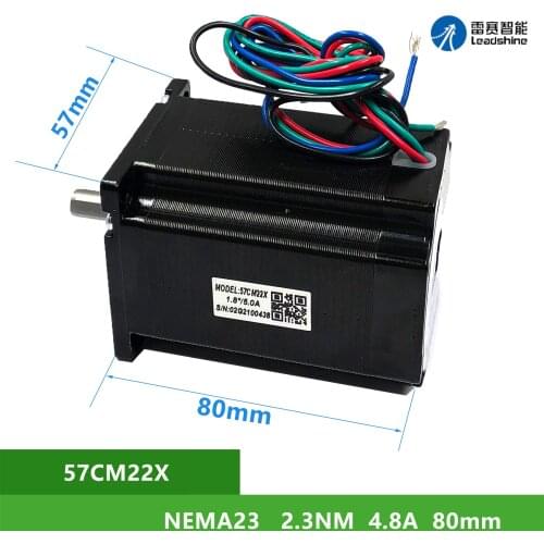 NEMA23 Leadshine 57CM22X 2.3Nm 4.8A 2 phase Shaft Diameter 8mm