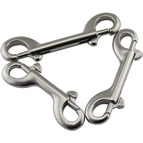 Double Ended Bolt Snap Hooks, 316 Stainless Steel Heavy Duty Trigger Snaps,Marine Grade Clips for Diving, Dog Leash, Key Chain