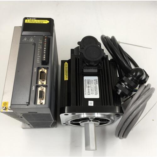 Flange 130mm 1.5KW 10N.m Brake AC Servo Motor Driver Kit 1500RPM & 3M Encoder Cable CNC MS-130ST-M10015BZ-21P5+DS3-21P5