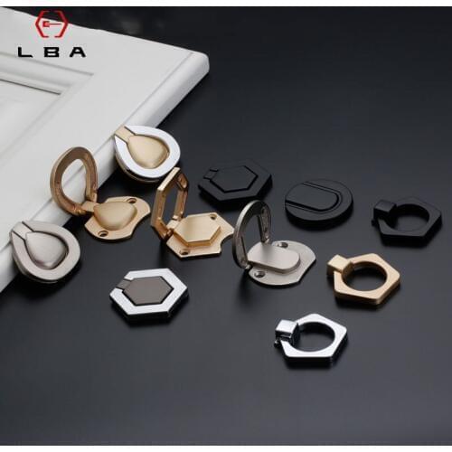 Zinc Alloy Furniture Cabinet Hardware Handle European Style Cabinet Dark Buckle Push Pull Door Handle Hardware Accessories