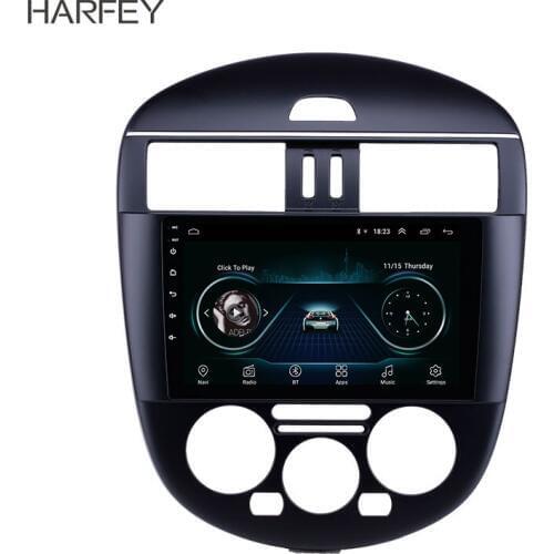 Harfey 9 inch Android 8.1 for 2011-2014 Nissan Tiida Manual A/C GPS car Radio with HD Touchscreen support Carplay Digital TV