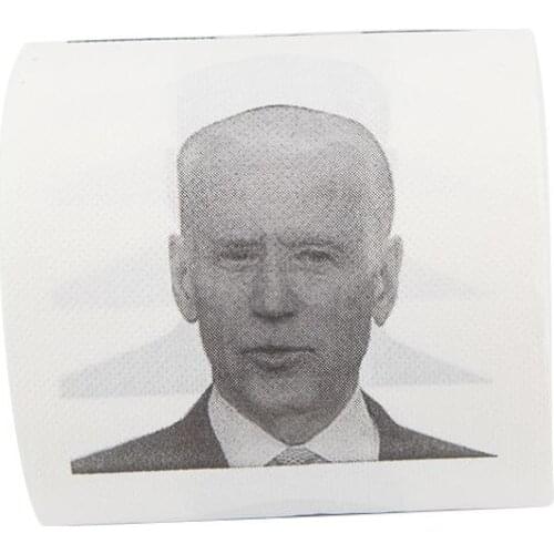 Joe Biden Pattern Printed Toilet Paper Roll Novelty Gift Bathroom Paper 3 layer