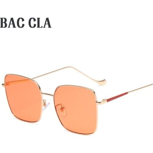 BAC CLA Square Ocean Piece Sunglasses Metal Men Trend 2020 Ladies Sunglasses Uv400 Mirror Irregular High Quality