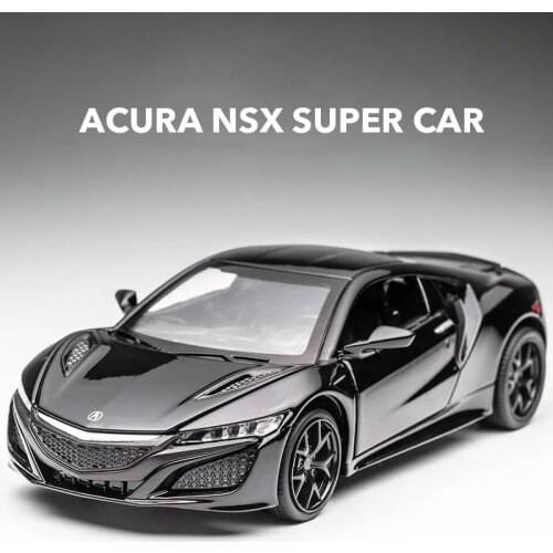 1:32 Scale For Honda Acura NSX Diecast Alloy Metal Luxury Sport Car Model Collection Pull Back Sound&Light Toys Vehicle