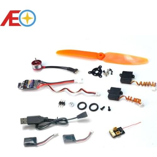 1S 3.7V Mini Power Pack with MM1104 Motor, 1.00 Pin Plug, 5inch Propeller for Wingspan below 500mm, Flying Weight less than 50g