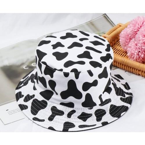 Fashion Daisies Bucket Hat Cotton Foldable Double-Sided Fisherman Cap Women Men Outdoor Sunscreen Hat