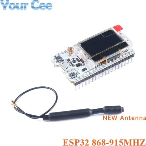 868MHz/915MHz LoRa ESP32 Oled Wifi SX1276 Module IOT with Antenna For Arduino Electronic diy kit pcb New Version 2018